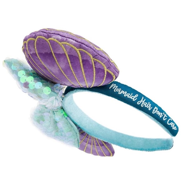 Disney Parks Minnie Mouse Mermaid Ears Headband - Picture 2 of 7